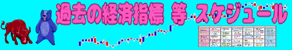 過去の経済指標 等 スケジュール